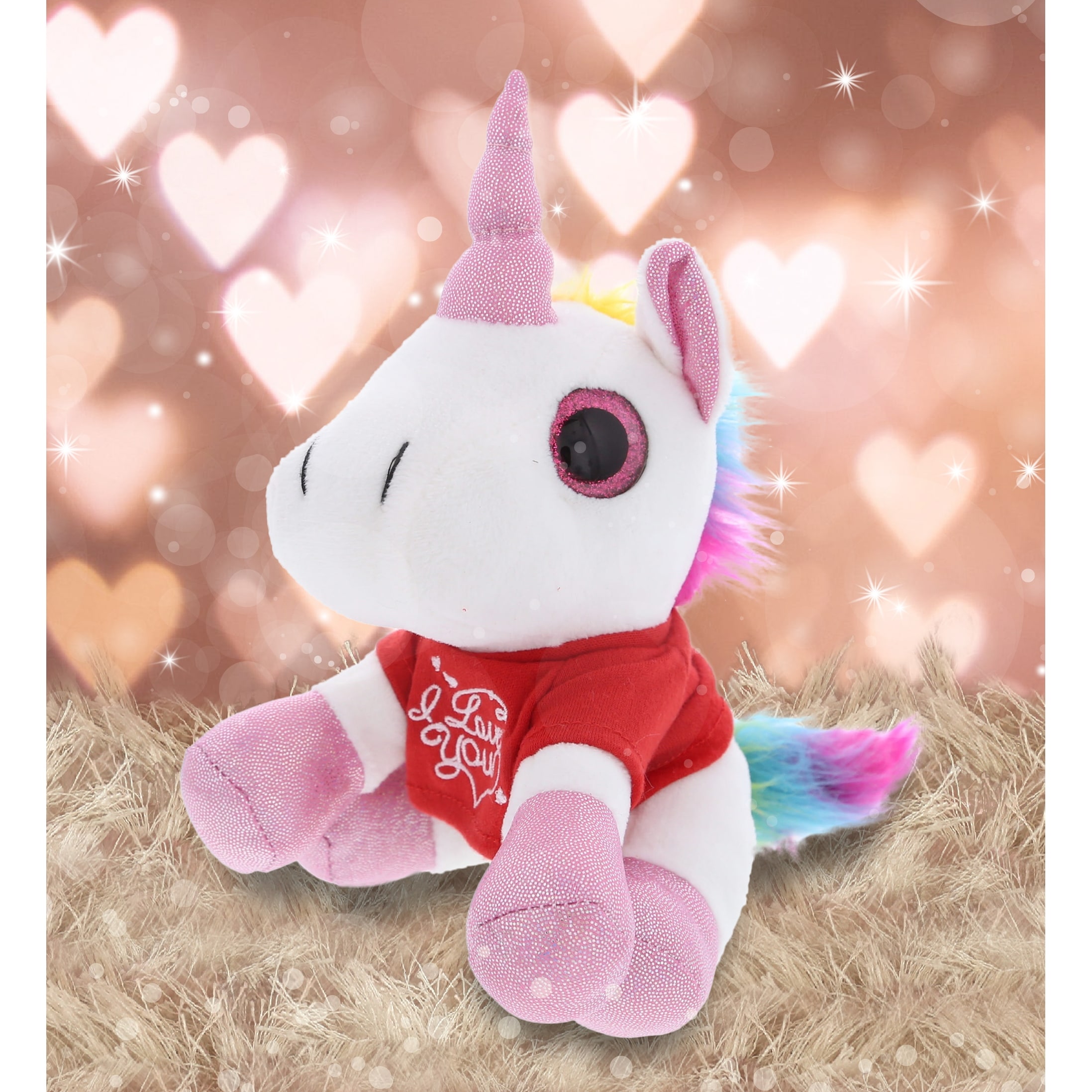 Big eyed unicorn stuffed animal online