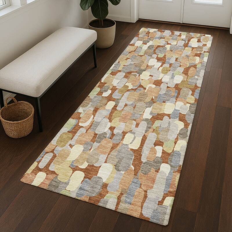 Machine Washable Indoor/ Outdoor Contemporary Drew Chantille Rug