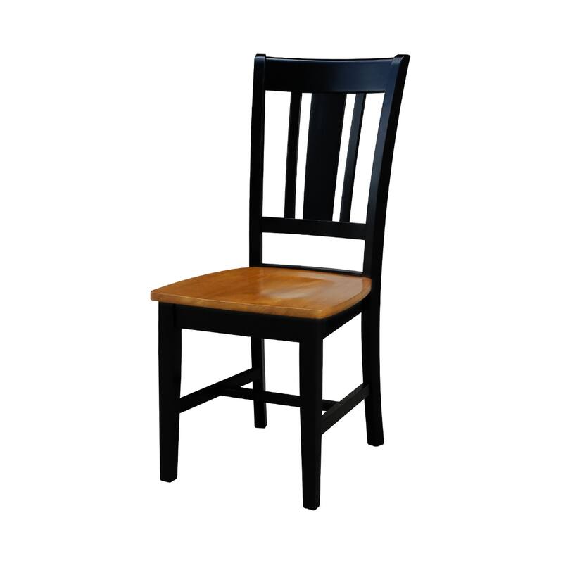 International Concepts Solid Wood San Remo Splatback Chairs - Set of 2