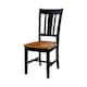 The Gray Barn Moonshine Slat Back Dining Chair (Set of Two) - Black/Cherry