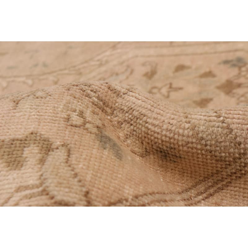 ECARPETGALLERY Hand-knotted Antalya Vintage Light Copper Wool Rug - 9'11 x 12'9