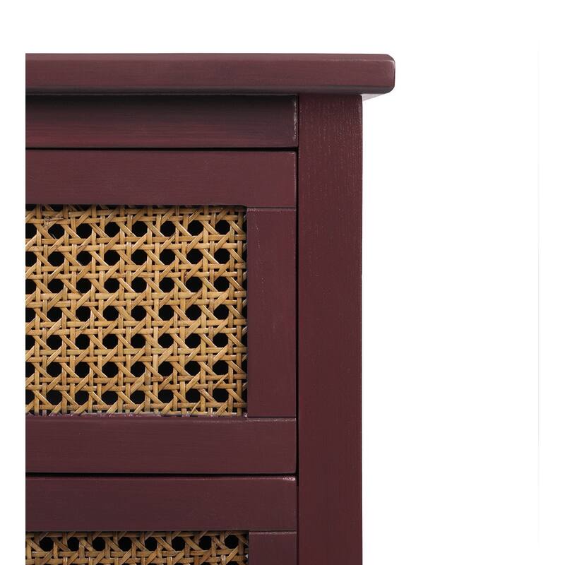 2-Drawer Nightstand Bed Side Table with Storage Cabinet End Table shelf Wood Side Table