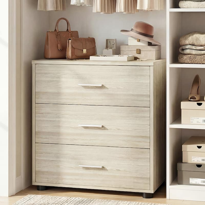 1/ 2 Pack Dressers with 6 Storage Drawers, Closet Organizers for Bedroom and Walk-in Closet - 1-Pack - Washed Oak