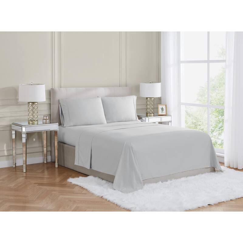 Borghese Roma 400TC Percale Cotton 4 Piece Sheet Set