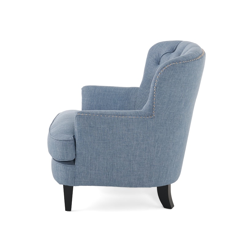 Tafton Tufted Oversized Fabric Club Chair by Christopher Knight Home - 33.50" L x 35.00" W x 34.50" H