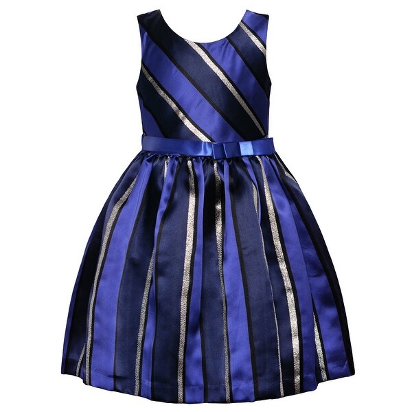 bonnie jean metallic ombre dress