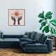 preview thumbnail 18 of 62, Alchemy, Boho Sun and Moons Modern Blue Canvas Wall Art Print for Bedroom