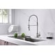 preview thumbnail 5 of 29, UltraFaucets Euro Collection Spring Spout Kitchen Faucet With Pull-Down Spray