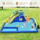 preview thumbnail 4 of 8, Gymax Inflatable Water Slide Climbing Bounce House Splash Pool w/ 735W - See Details