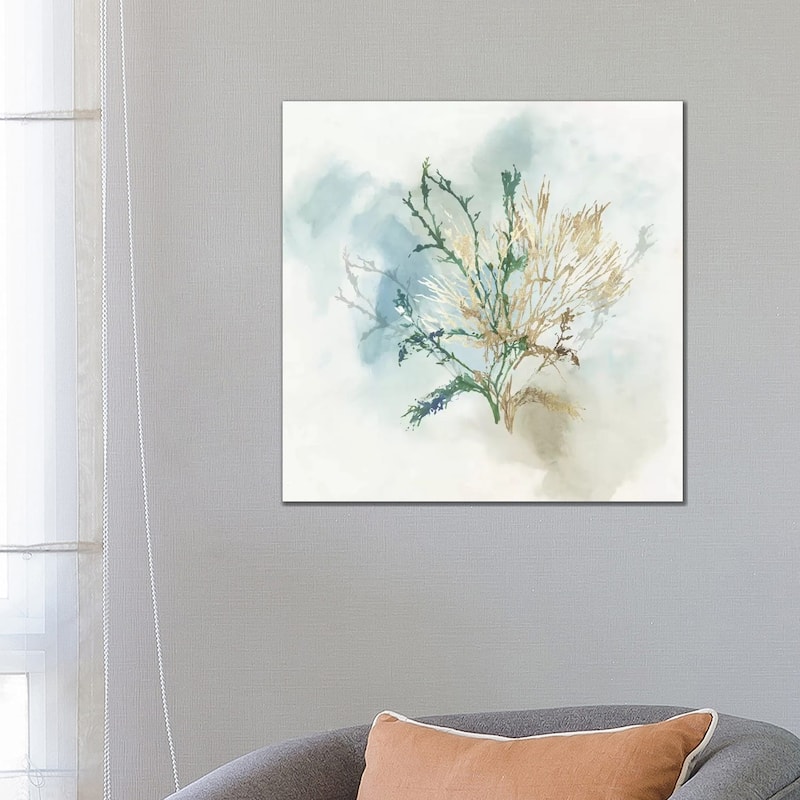 iCanvas "Green Coral II " by Aimee Wilson Canvas Print - 26x26x1.5