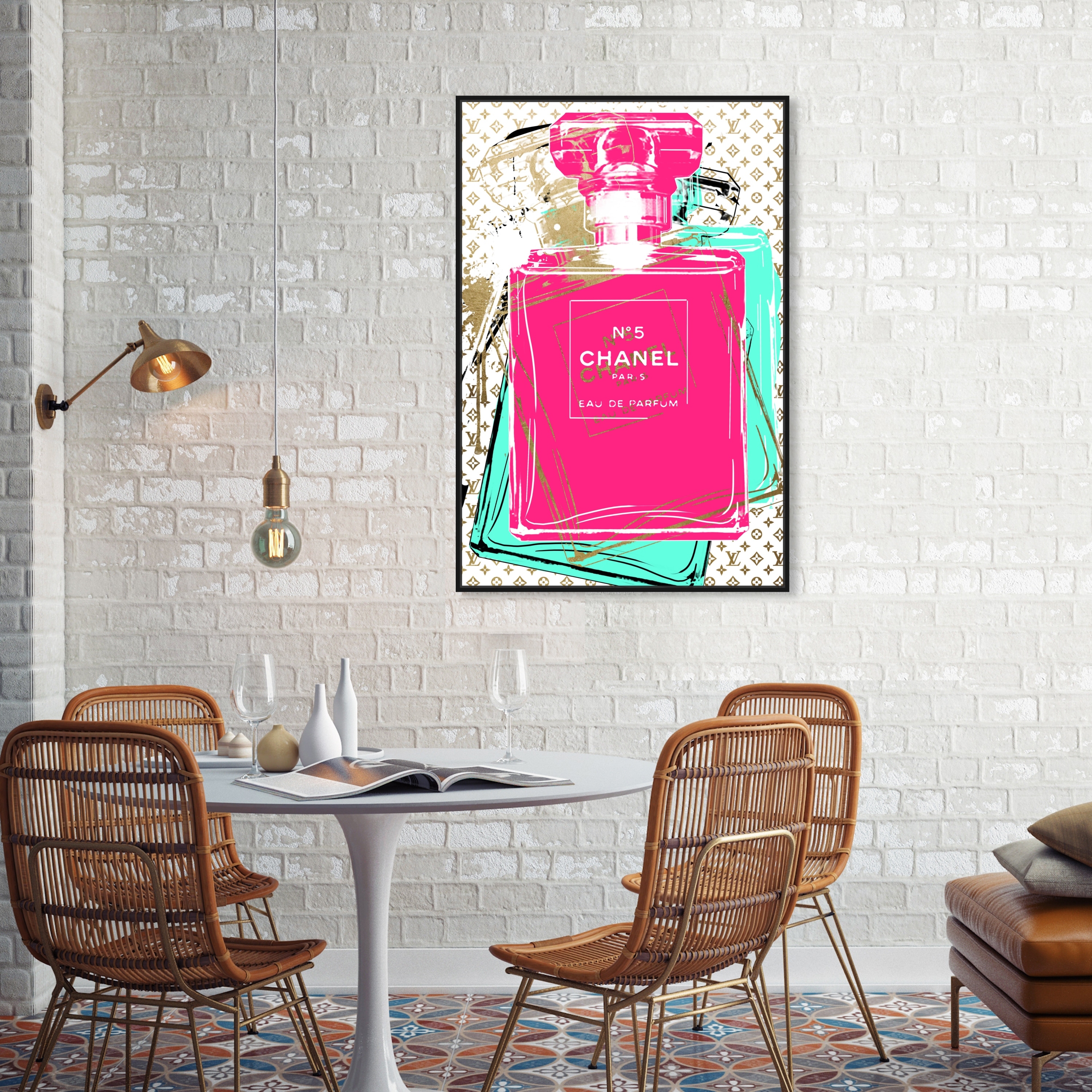 Oliver Gal 'Luxury Perfume Neon' Fashion Pink Wall Art Canvas Print - Bed  Bath & Beyond - 33003962