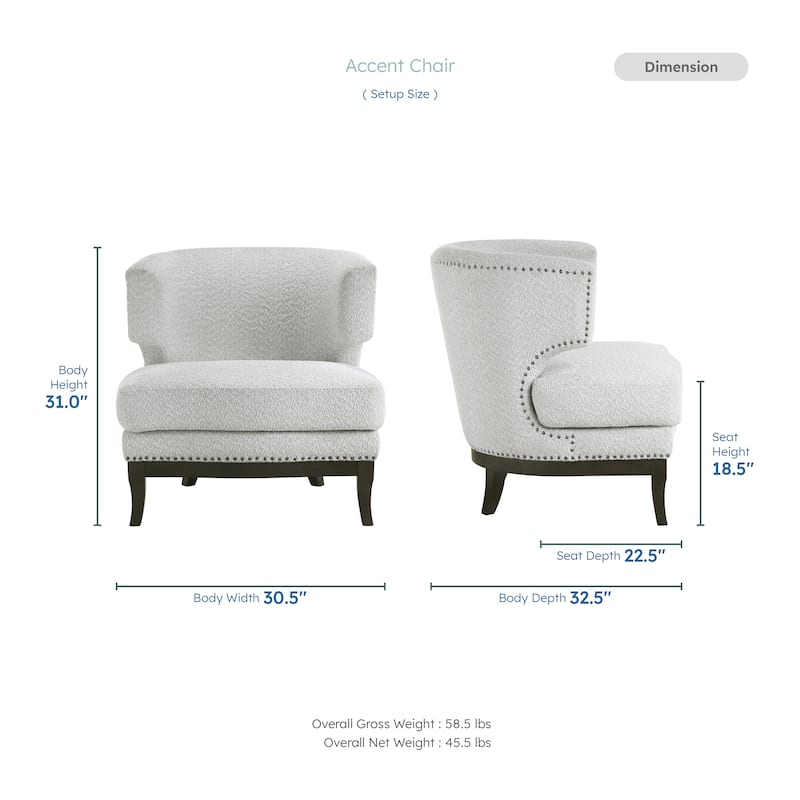 Mantello Boucle Accent Chair
