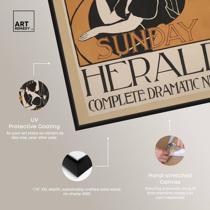 Sunday Herald 1893 Canvas by Art Remedy