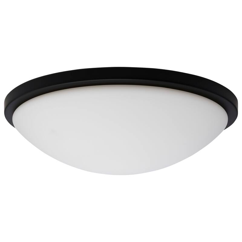 Nuvo Lighting 62/1944 Button 17" Wide LED Flush Mount Bowl Ceiling - Matte Black