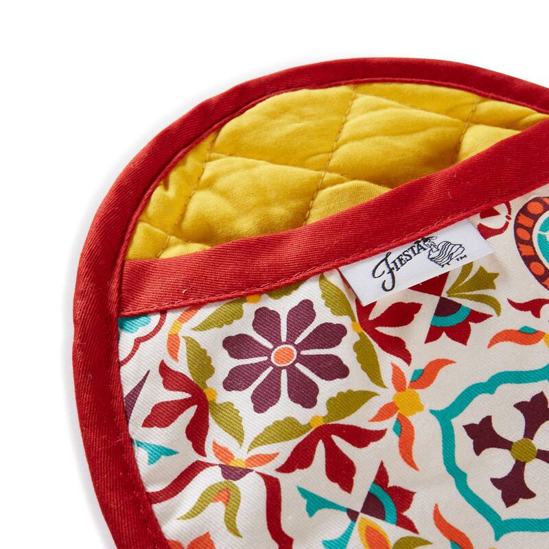 Fiesta Fiesta Worn Tiles Oven Mitt & Pot Holder Set, Set of 2 - 8"x10"