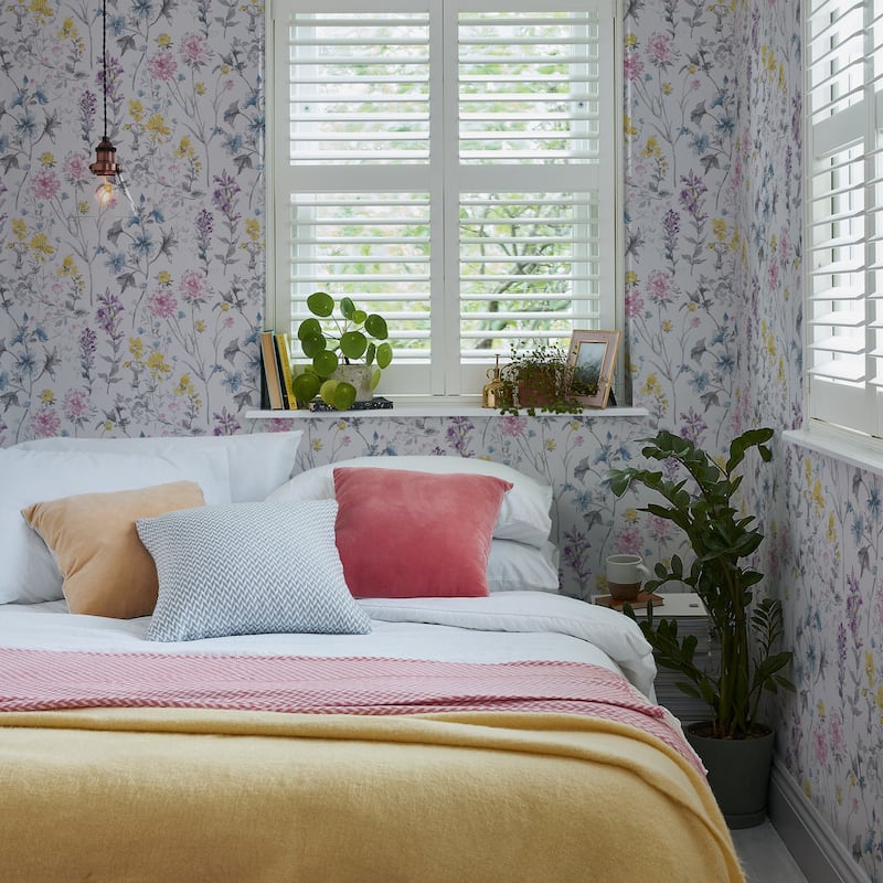 Laura Ashley Wild Meadow Multicolor Wallpaper