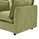 preview thumbnail 26 of 24, Modern Chenille Armchair with Plush Cushions and Movable Ottoman by Harper&Bright Designs