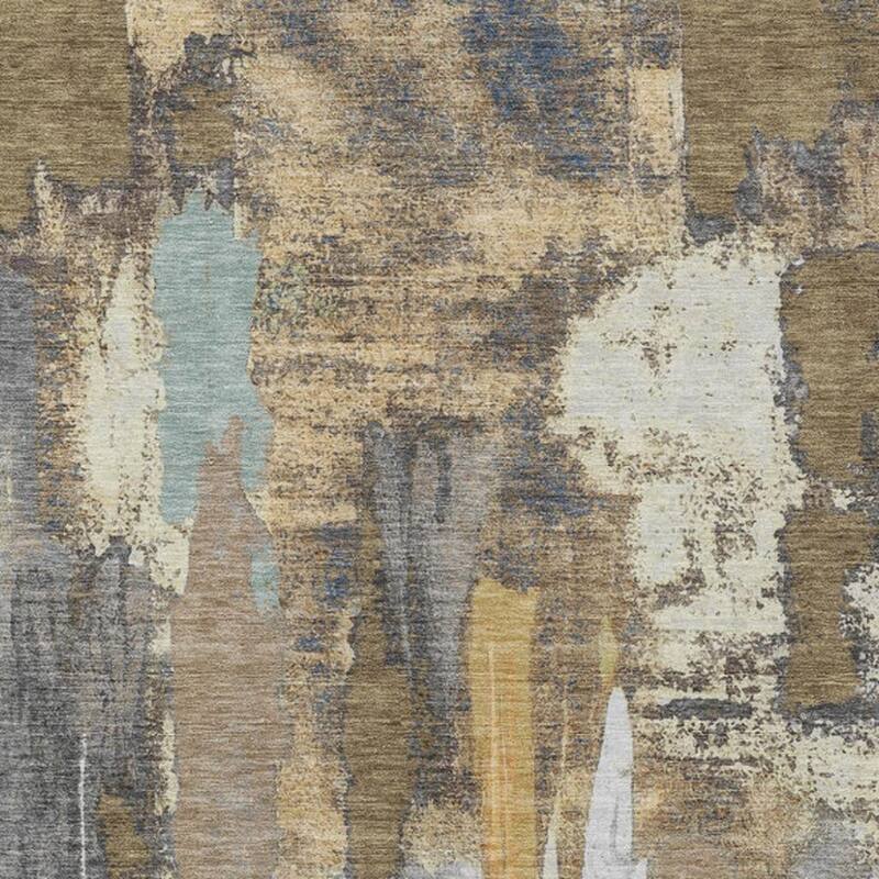 HomeRoots Abstract Transitional Rectangle Outdoor Rug