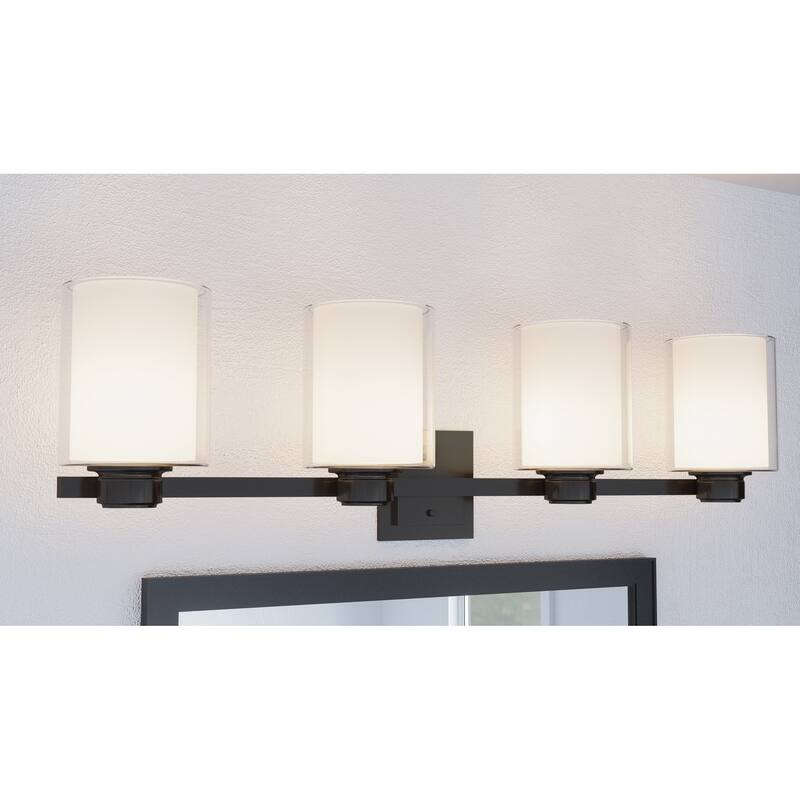 Oslo Vanity Light Fixture Matte Black - Matte Black - Matte Black