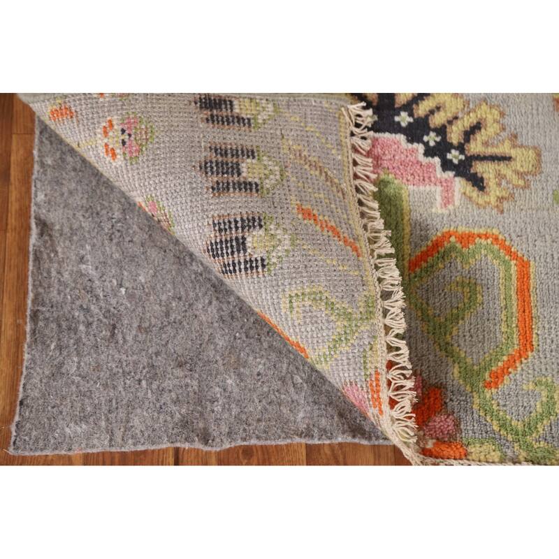 All-Over Kazak Indian Runner Rug Handmade Wool Carpet - 2'6"x 9'9"