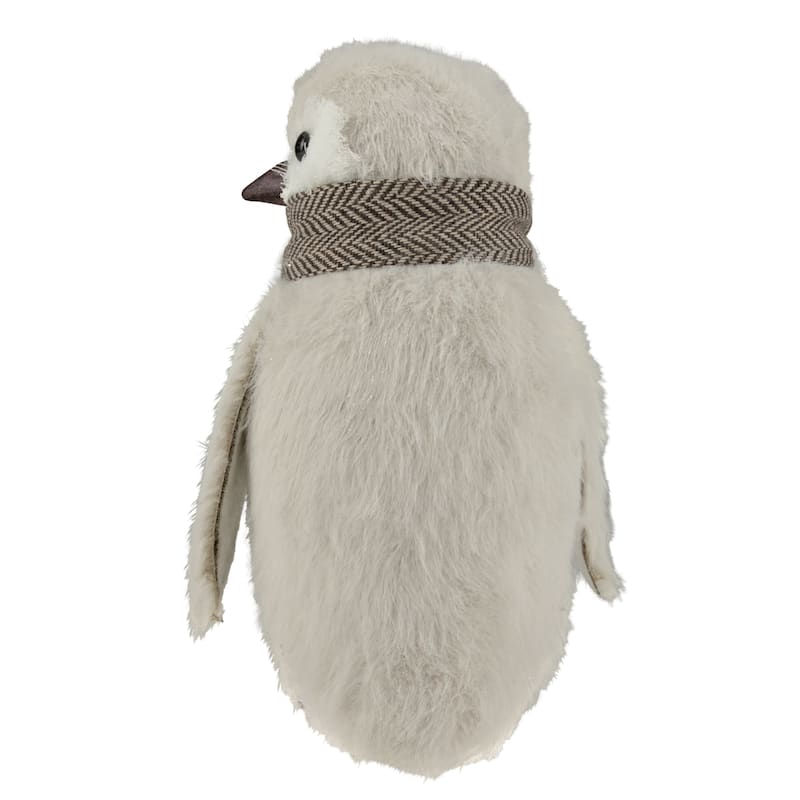 Sisal Penguin with Scarf Christmas Figure - 8"