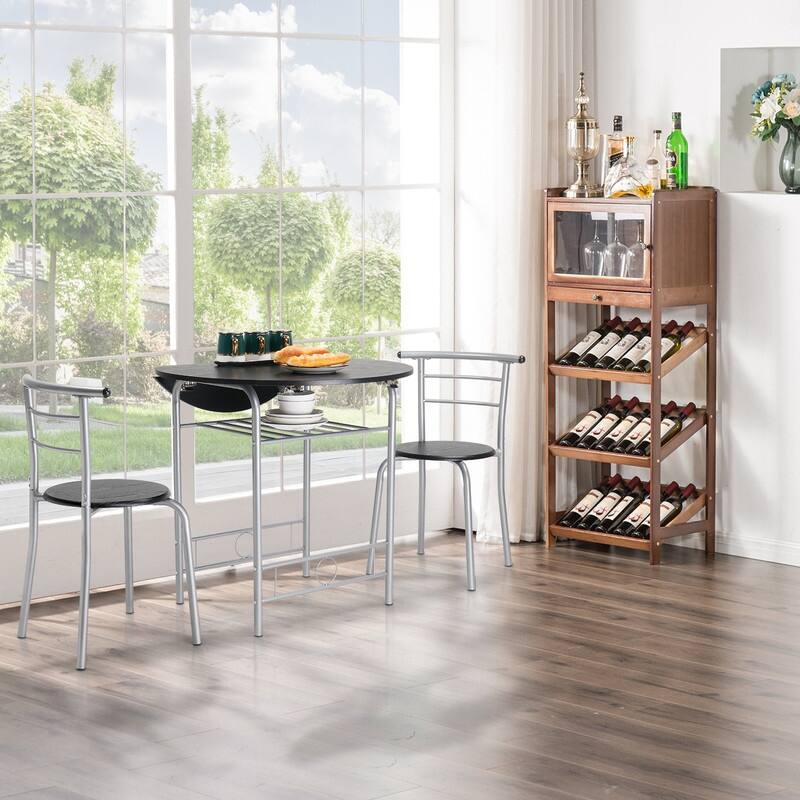 31.5" Drop Leaf Dining Table for Small Space,Small Kitchen Table Set for 2