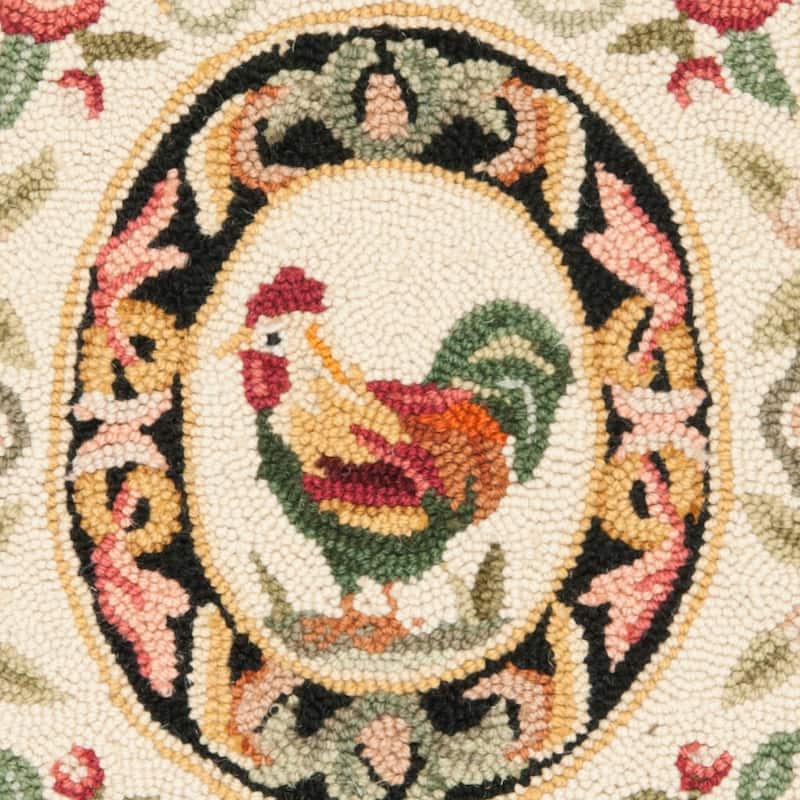 SAFAVIEH Handmade Chelsea Myranda French Country Rooster Wool Rug