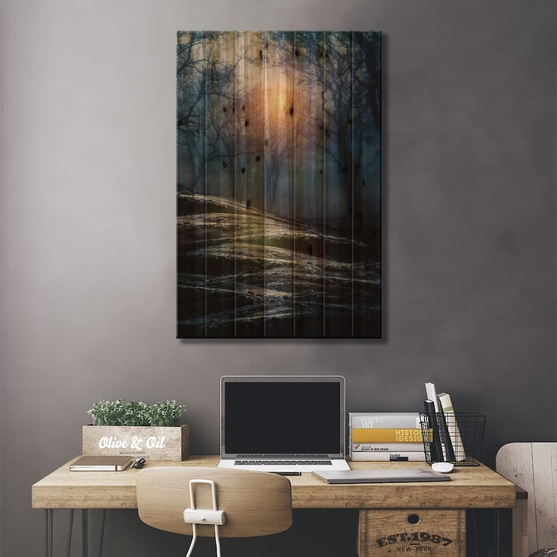 From Small Beginnings And Big Endings I Print On Wood by Viviana Gonzalez - Multi-Color