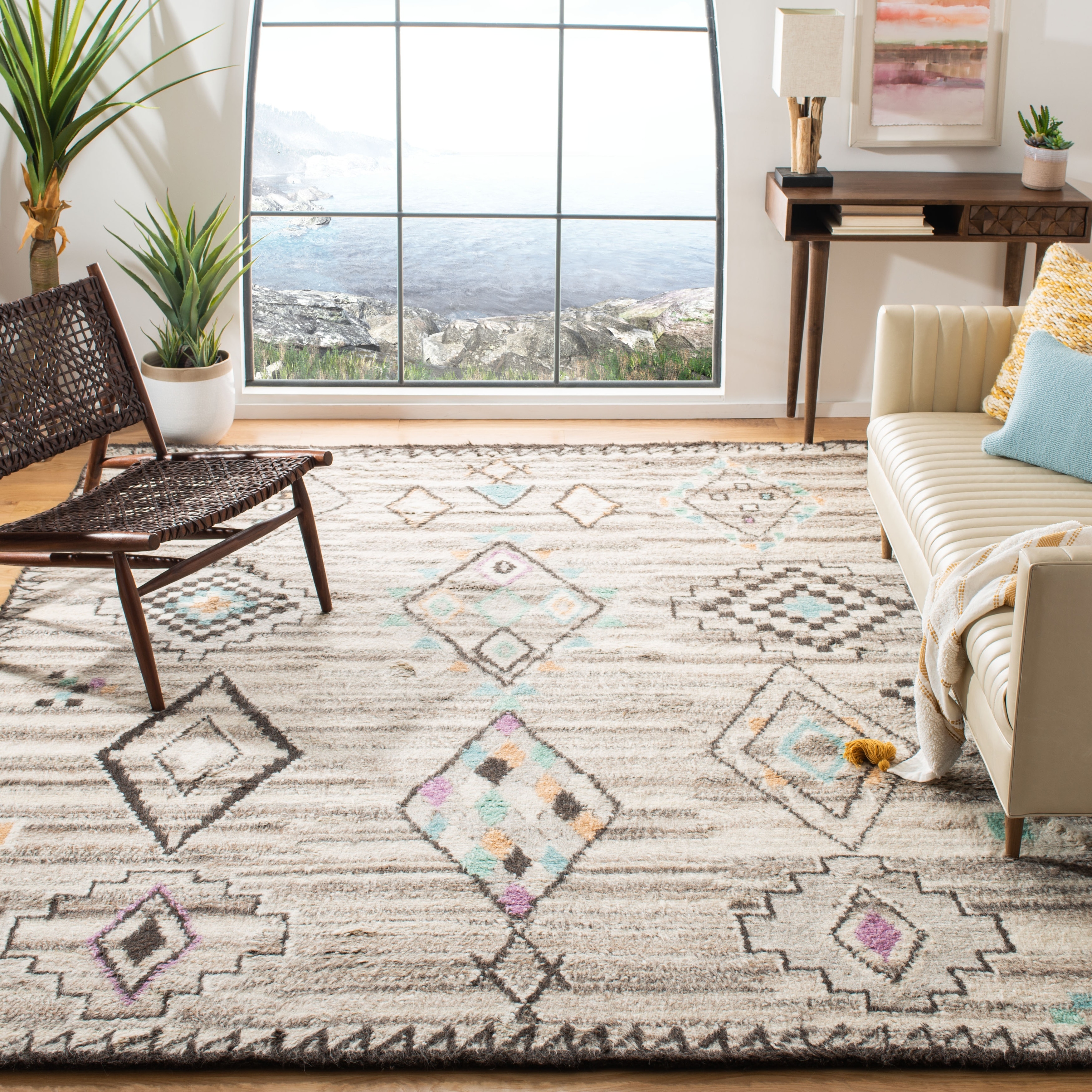 SAFAVIEH Hand-knotted Kenya Gaida Southwestern Tribal Wool Rug