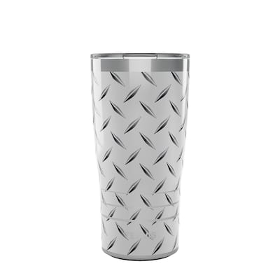 Tervis Traveler Diamond Plate Triple Walled Insulated Travel Tumbler, Stainless Steel - 20oz