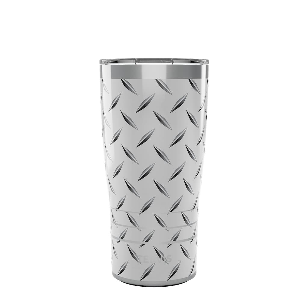 Tervis Traveler Diamond Plate Triple Walled Insulated Travel Tumbler, Stainless Steel - 20oz