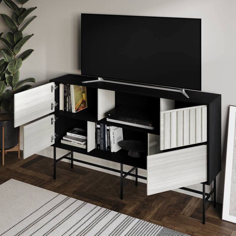 CraftPorch Modern Wooden TV Stand Console