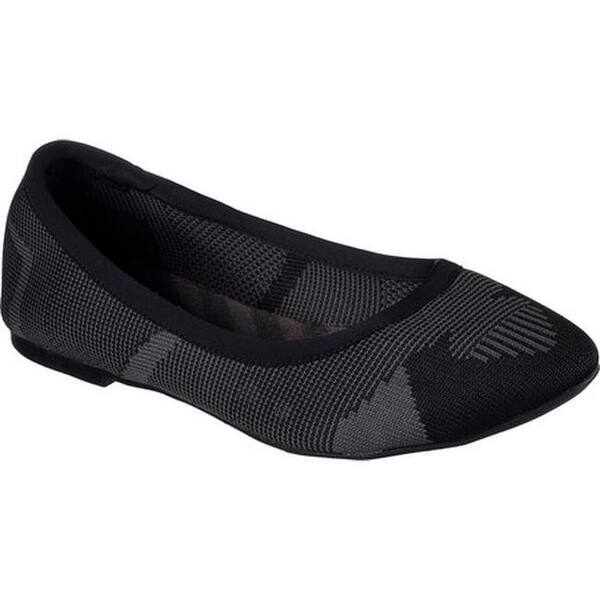 Shop Black Friday Deals On Skechers Women S Cleo Wham Flat Black Charcoal Overstock 14014607