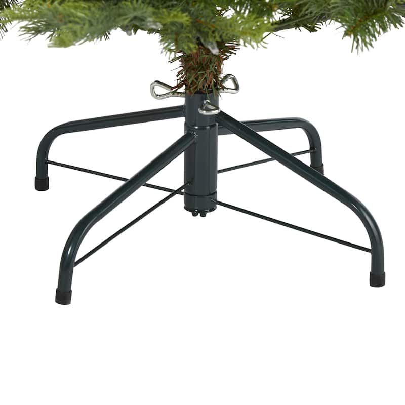 4’ Pre-Lit North Carolina Spruce Artificial Christmas Tree, Clear LED Lights - 4 Foot