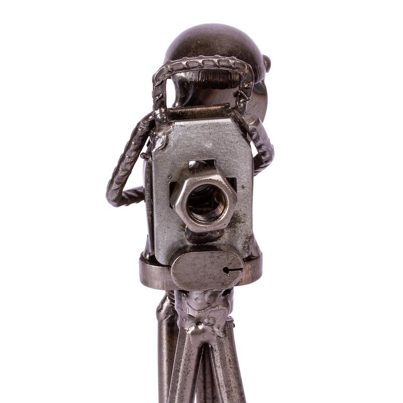 Novica Handmade Rustic Surveyor Recycled Auto Parts Sculpture