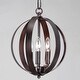 preview thumbnail 2 of 2, Provident 3-light 12" Wide Steel Pendant