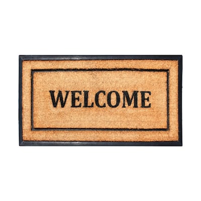 A1HC Entrance Door Mats, 24" x 48", Durable Large Outdoor Rug, Rubber Backed Heavy Non-Slip Welcome Doormat - 24" X 48"