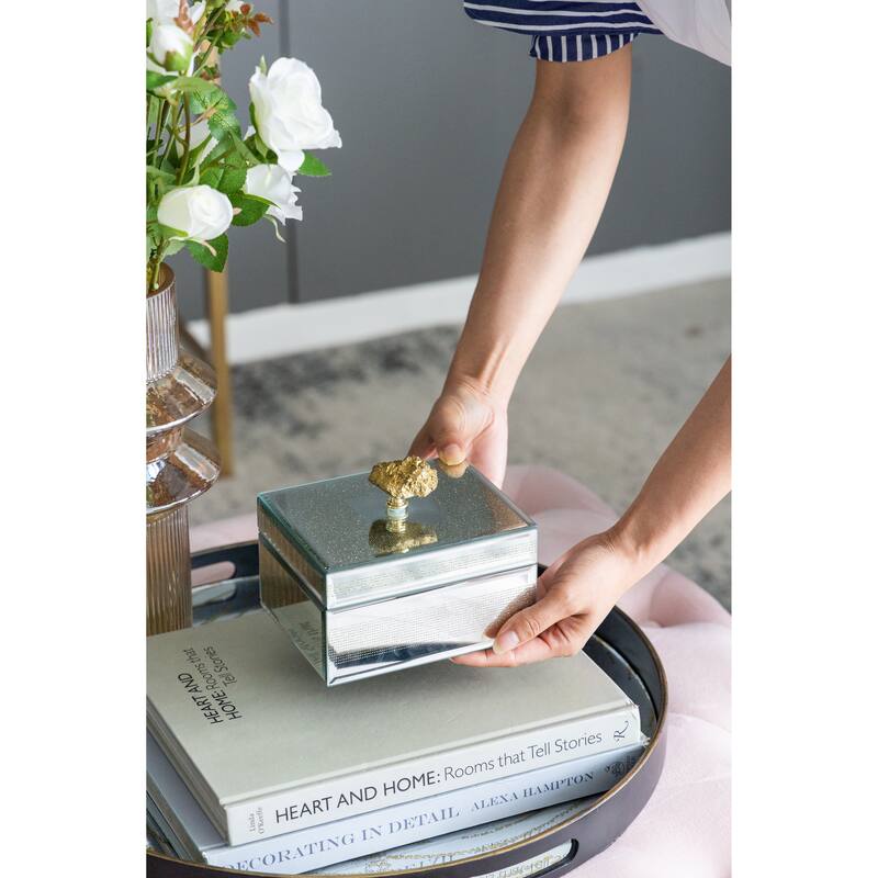 Jewelry Box, Stackable Decorative Storage Boxes With Lids