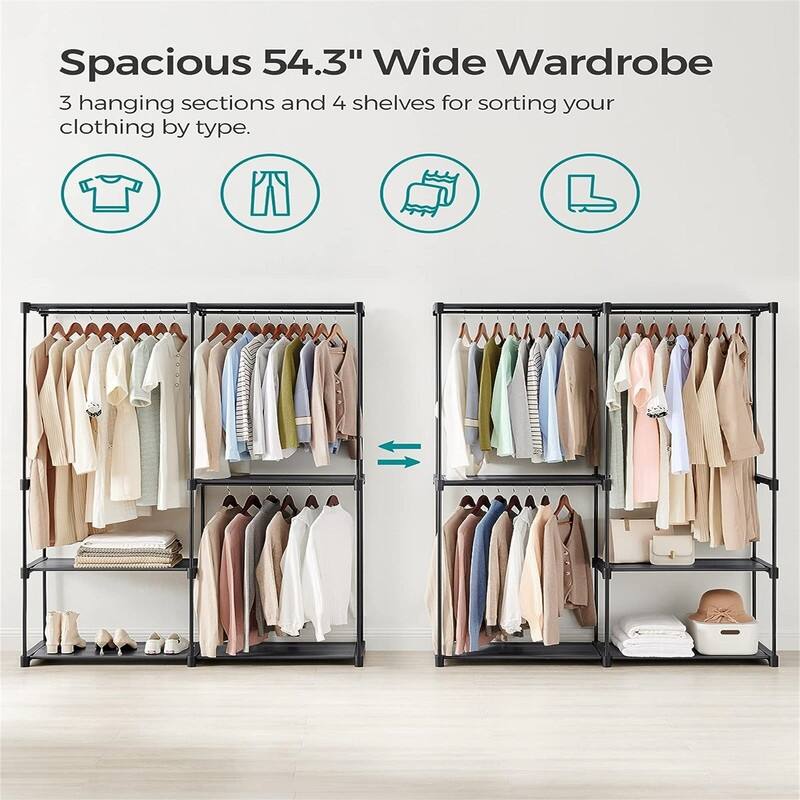 Freestanding Closet Organizer - 54.3 x 16.9 x 71.7 