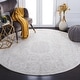 preview thumbnail 8 of 46, SAFAVIEH Carnegie Luvinia Distressed Oriental Rug 6'7" x 6'7" Round - Cream/Light Grey