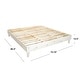 preview thumbnail 49 of 64, Kotter Home Solid Wood Mid-century Modern Platform Bed