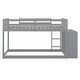 preview thumbnail 11 of 13, Functional Wood Bunk Bed with Maximized space, Solid Construction and Build-in Ladder, Grey