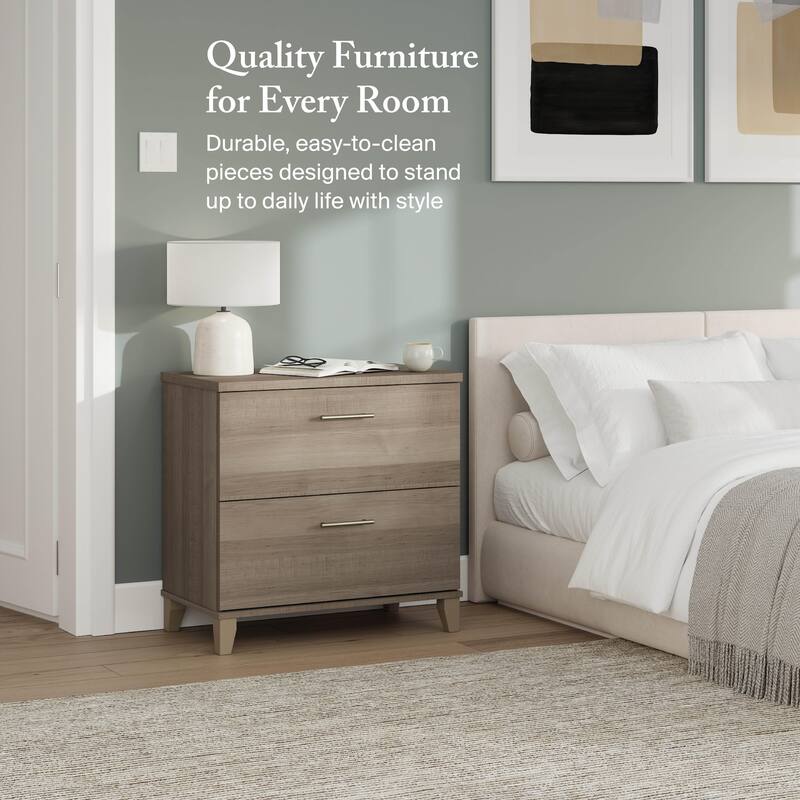 Bush Furniture Somerset 2 Drawer Lateral File Cabinet with Storage