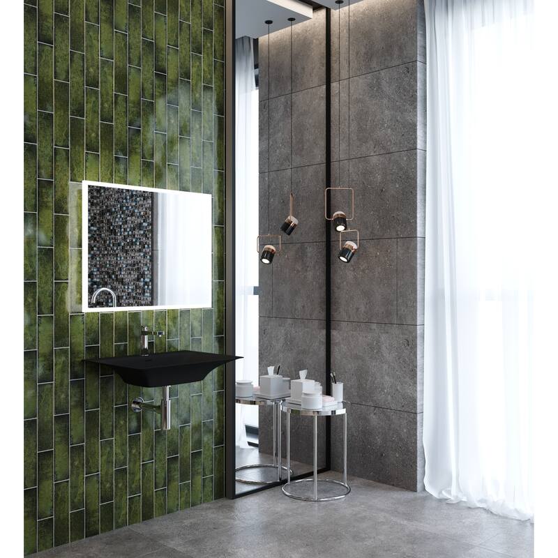 Carmella 24" Rectangular Solid Surface Wall Mount Bathroom Sink