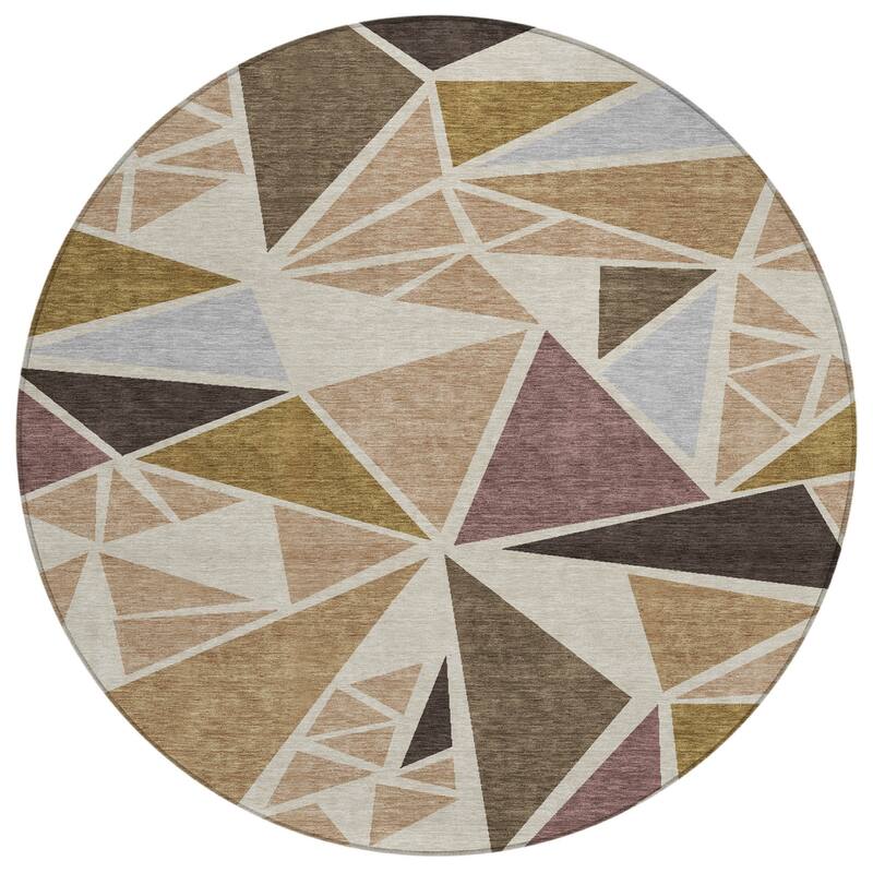 HomeRoots Geometric Transitional Rectangle Outdoor Rug
