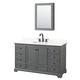 Option Dark Gray, Black Trim, Giotto Quartz Top