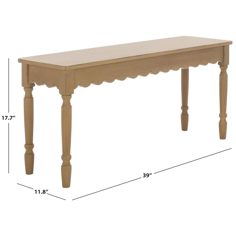 SAFAVIEH Haven Farmhouse Bench - 39"W x 12"D x 18"H