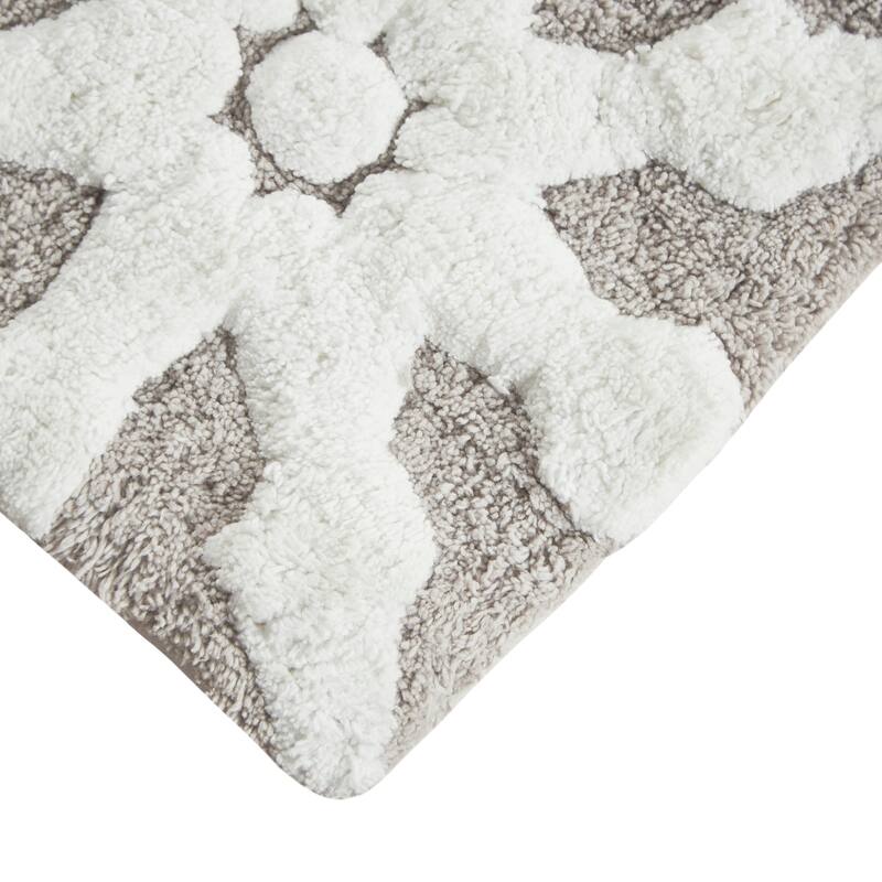Madison Park Marrakesh Medallion Cotton Tufted Bath Rug