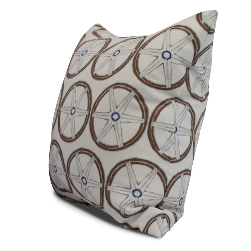 20 x 20 inch Nautical Geo Lines Geometric Print Pillow
