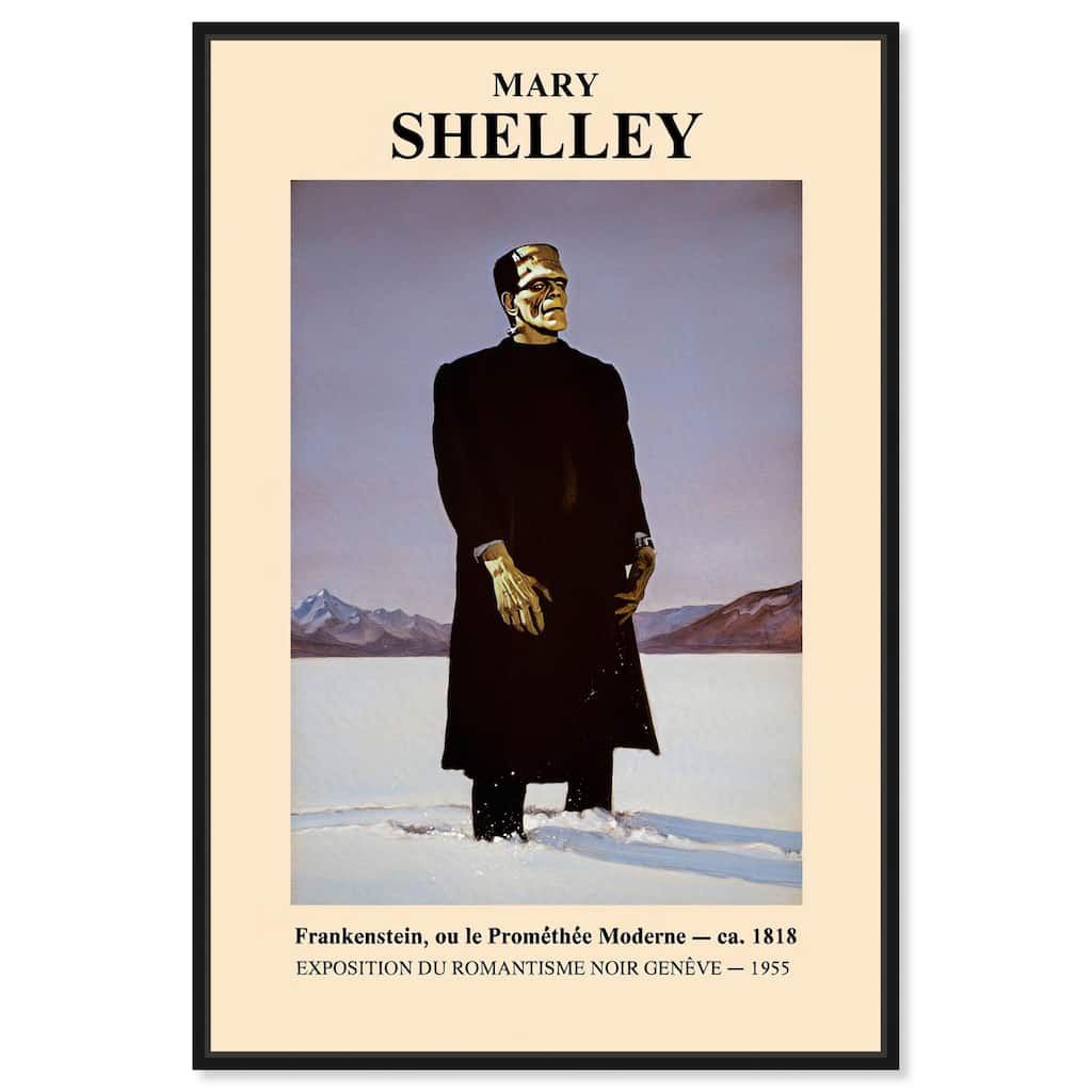 Mary Shelley's Monster Canvas by Art Remedy